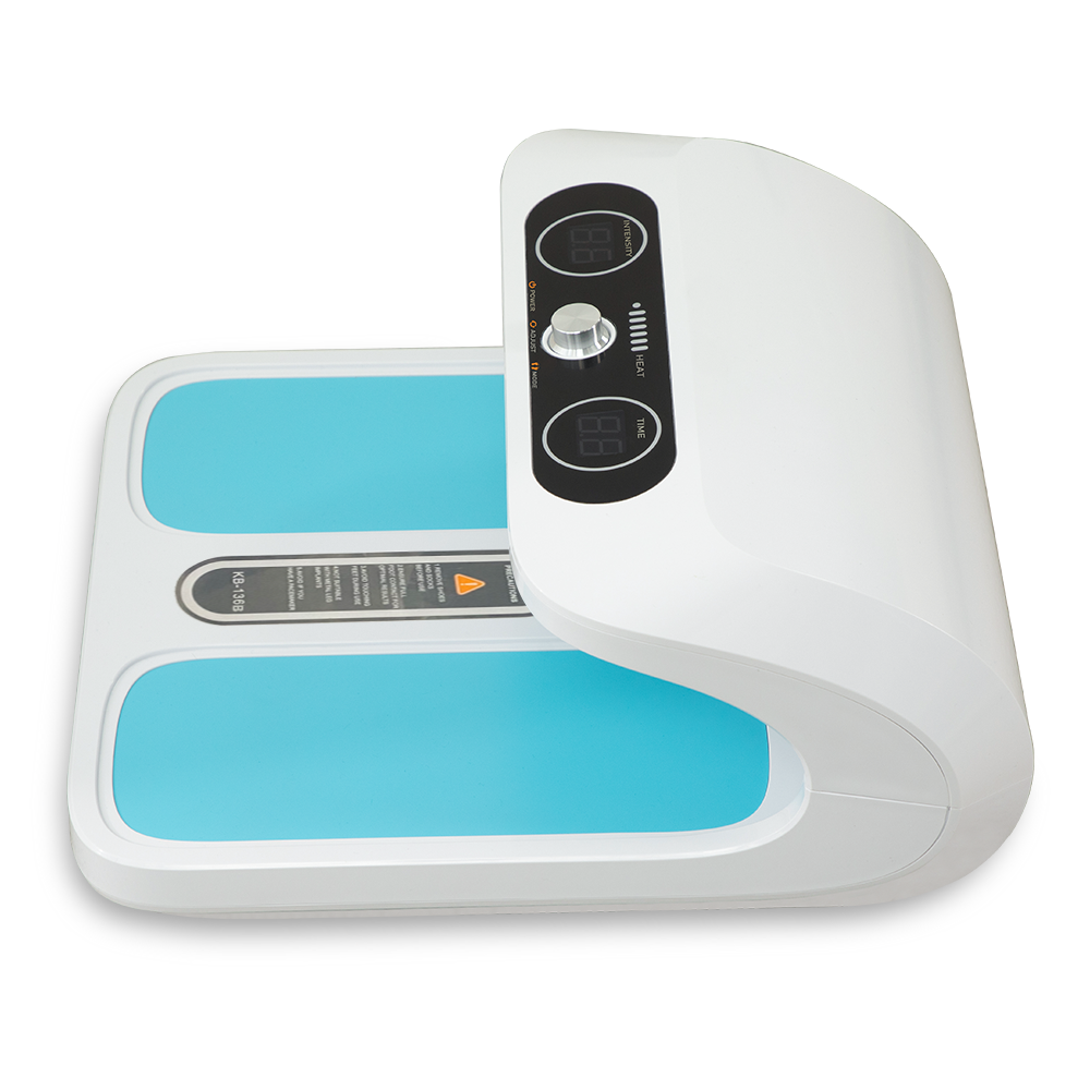 Terahertz Foot Massager KB-136C | PEMF Suspended Solenoid + Red Blue Light + Heating Belt | Beirelax OEM