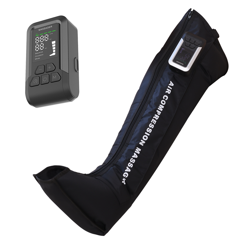 Air Compression Leg Massager ST-504A | 5-Chamber Sequential Compression + 5 Intensity | Beirelax OEM