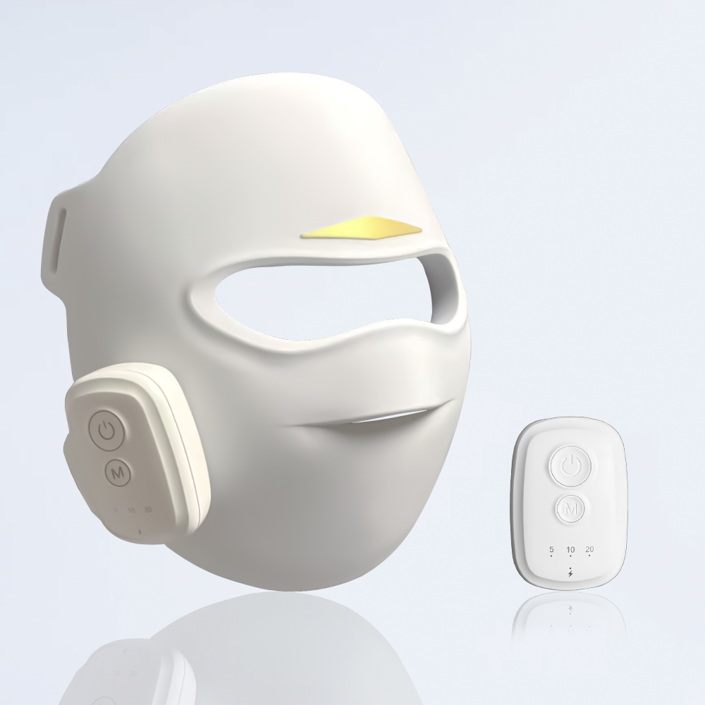 3D LED Face Mask for Skin Care - 84 LED/252 Chip Full Coverage, FDA Cleared, Professional & Home Use