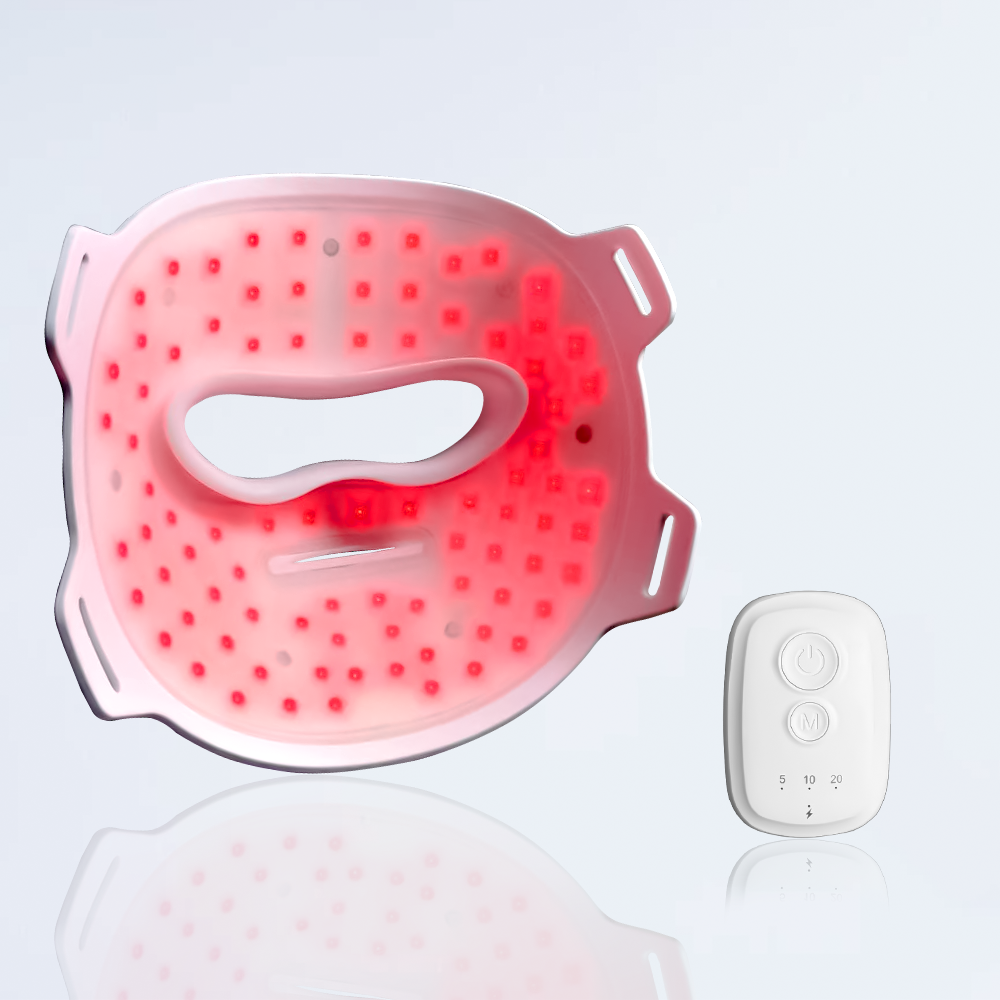 3D LED Face Mask for Skin Care - 84 LED/252 Chip Full Coverage, FDA Cleared, Professional & Home Use
