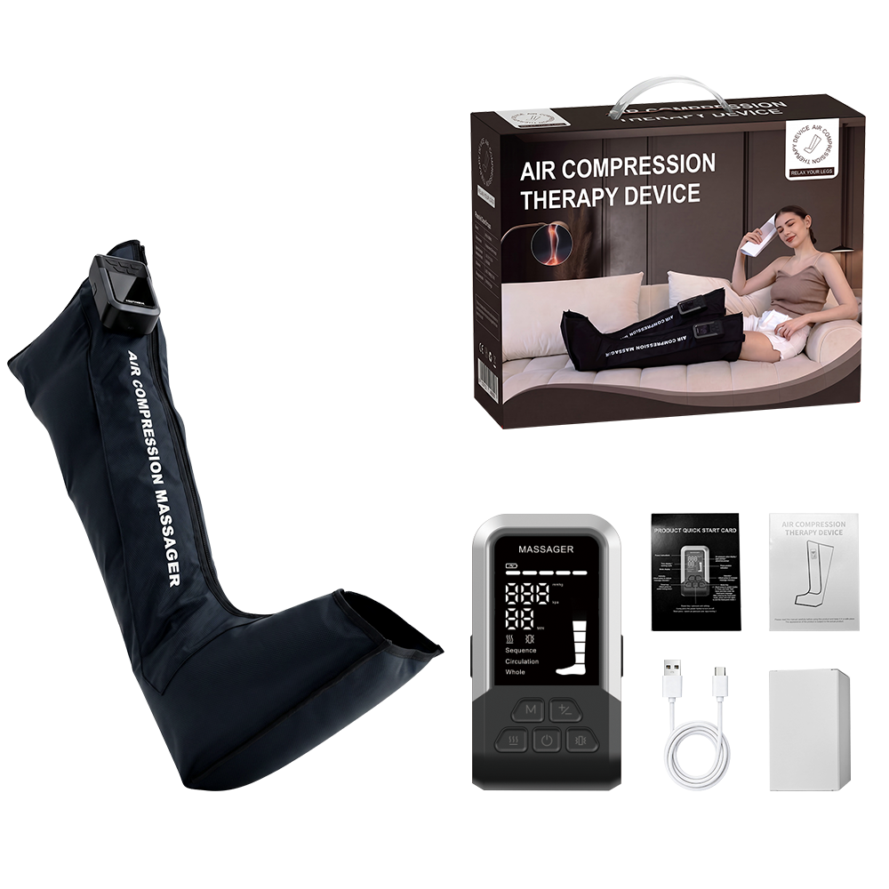 Red Light Therapy Leg Massager ST-5041A | Air Compression 5-Chamber + 660nm/850nm LED | Beirelax OEM