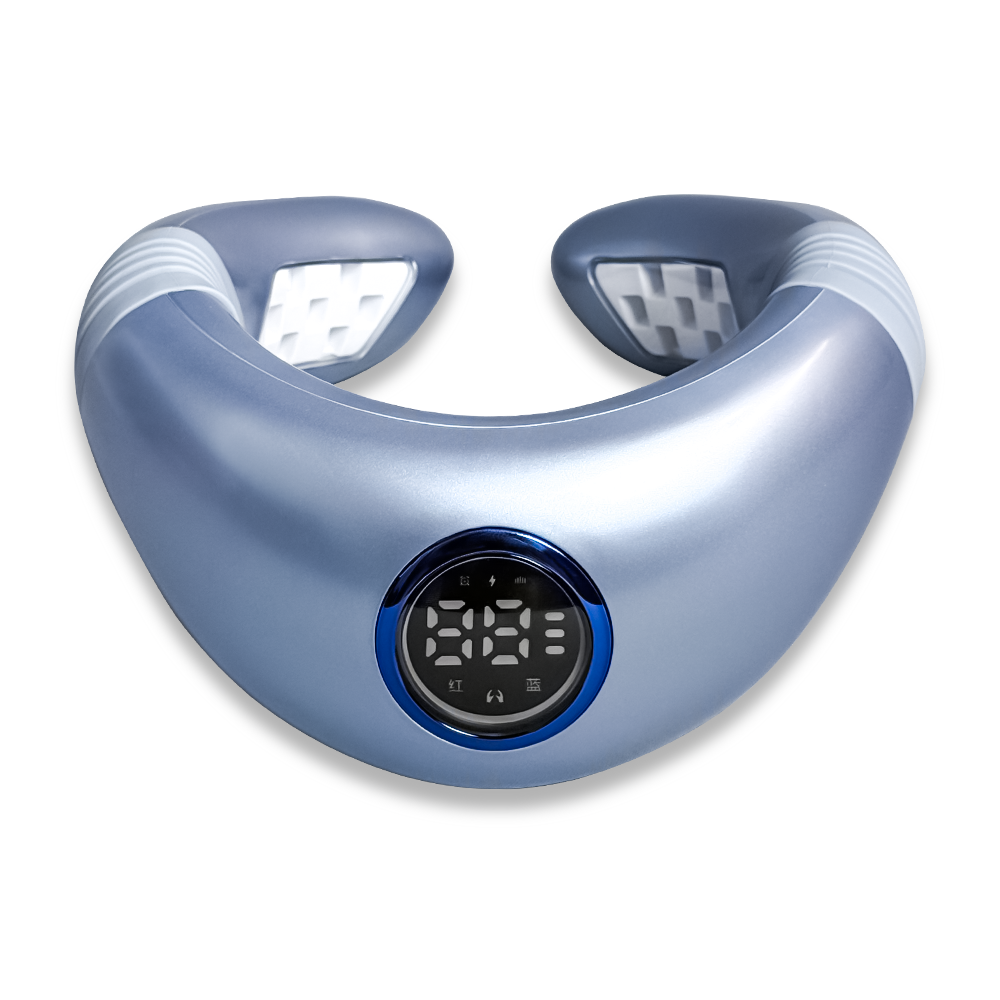 Red & Blue Light Neck Therapy Device with EMS Pad | Anti-inflammatory & Pain Relief | Promote Blood Circulation | Factory Direct Wholesale