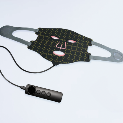 Professional Grade Silicone LED Light Therapy Mask - 650nm Red, 450nm Blue & 850nm IR with Massage - OEM/ODM Available