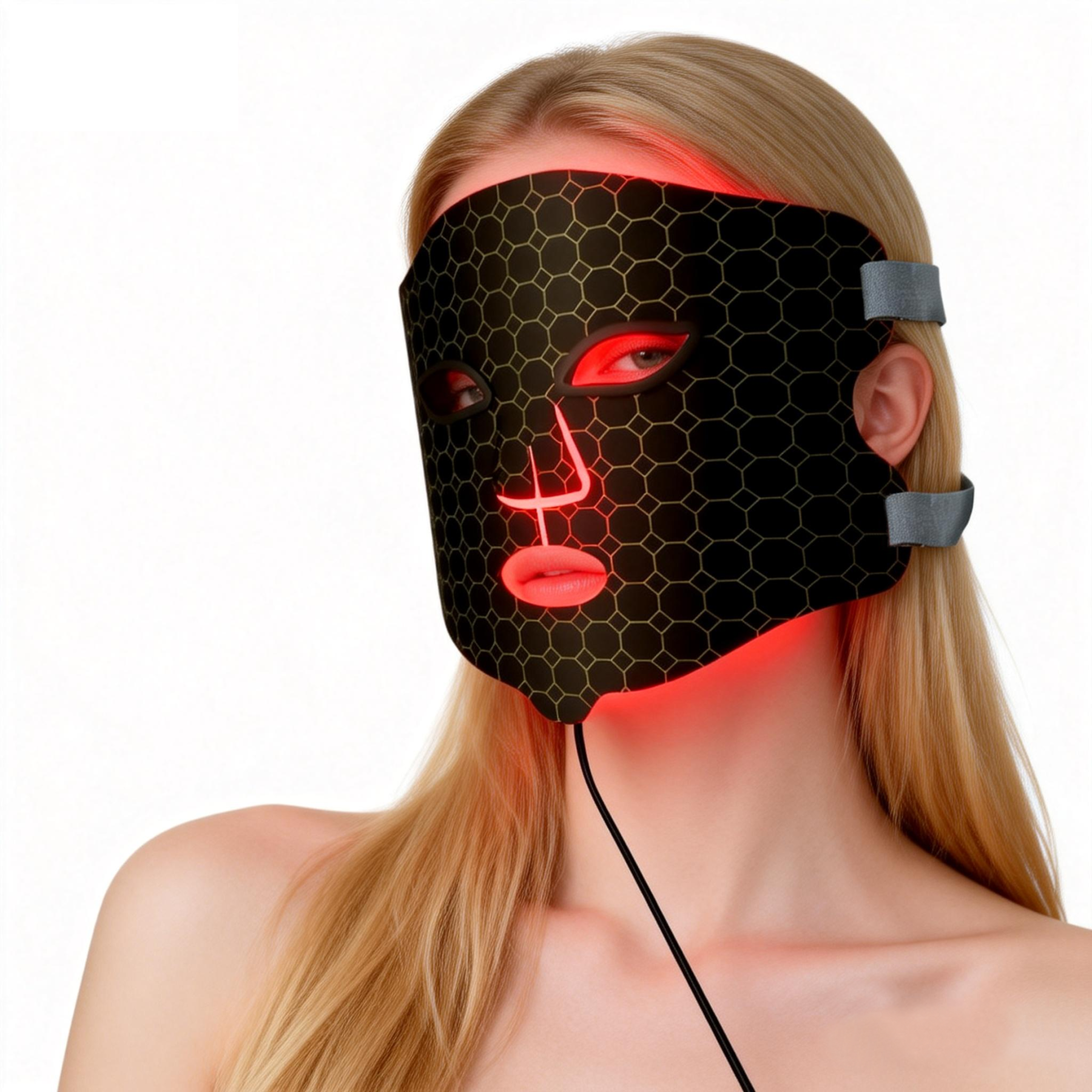 Professional Grade Silicone LED Light Therapy Mask - 650nm Red, 450nm Blue & 850nm IR with Massage - OEM/ODM Available