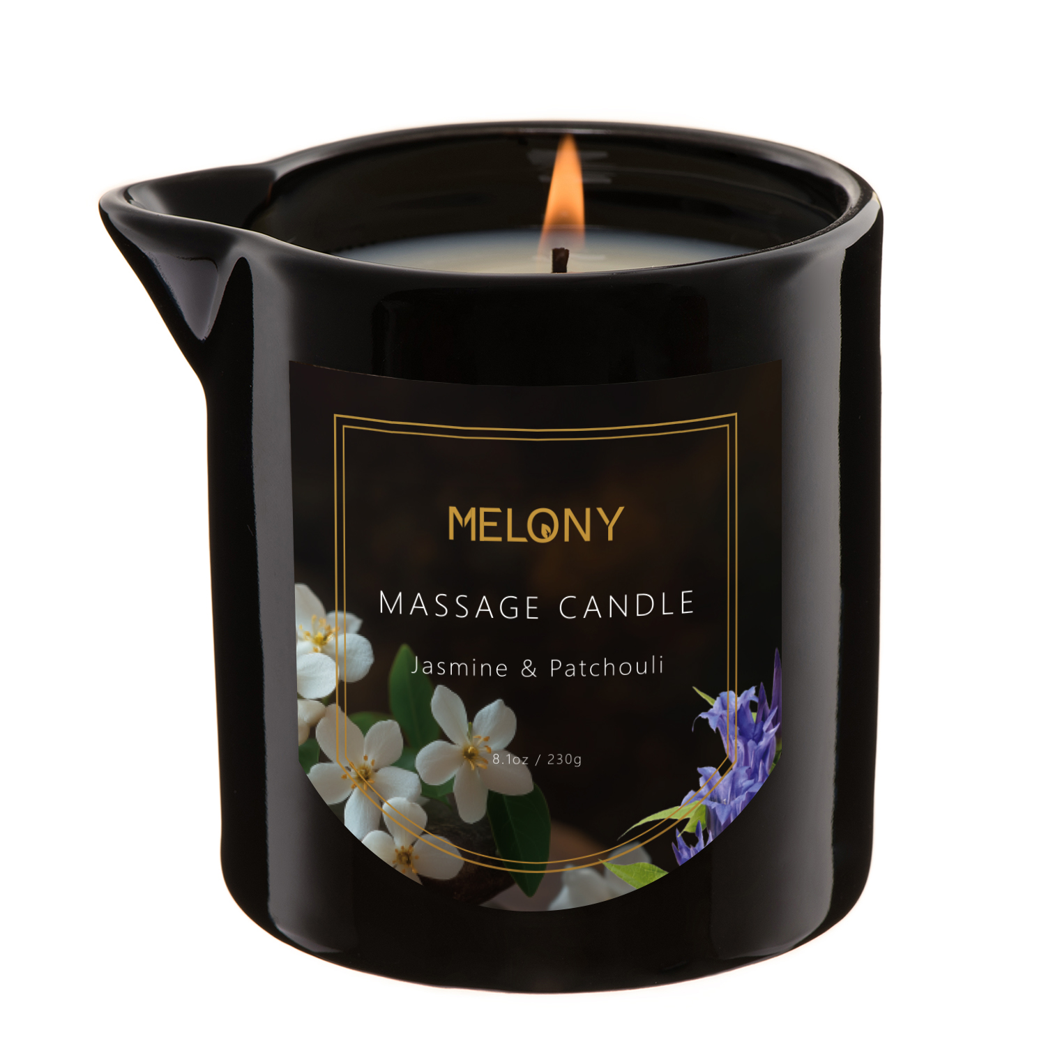 Jasmine & Patchouli | MELONY SOY MASSAGE CANDLE | 8.1OZ / 230G