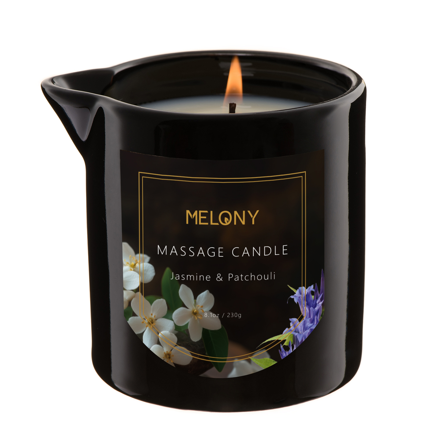 Jasmine & Patchouli | MELONY SOY MASSAGE CANDLE | 8.1OZ / 230G