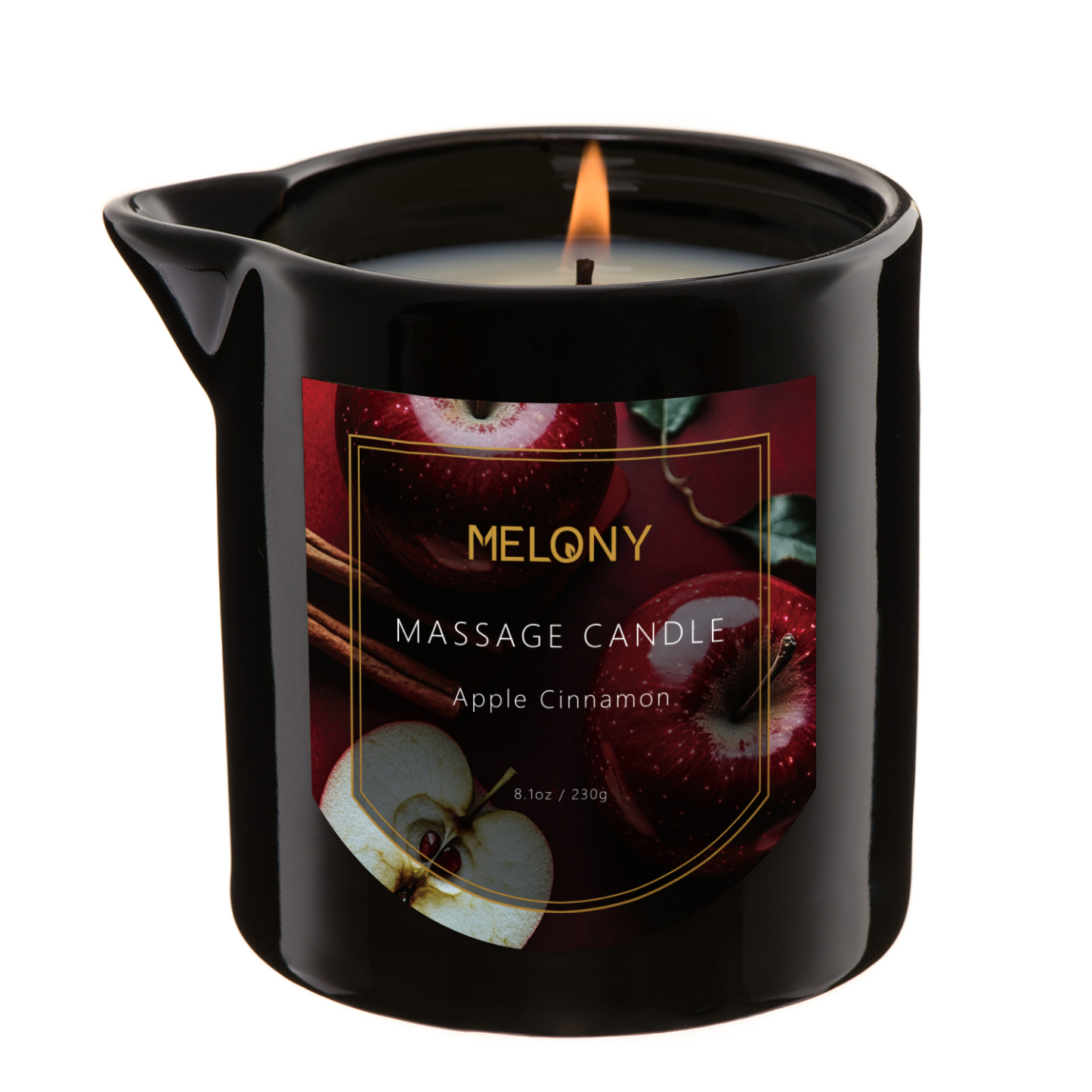 Apple Cinnamon | MELONY SOY MASSAGE CANDLE | 8.1OZ / 230G