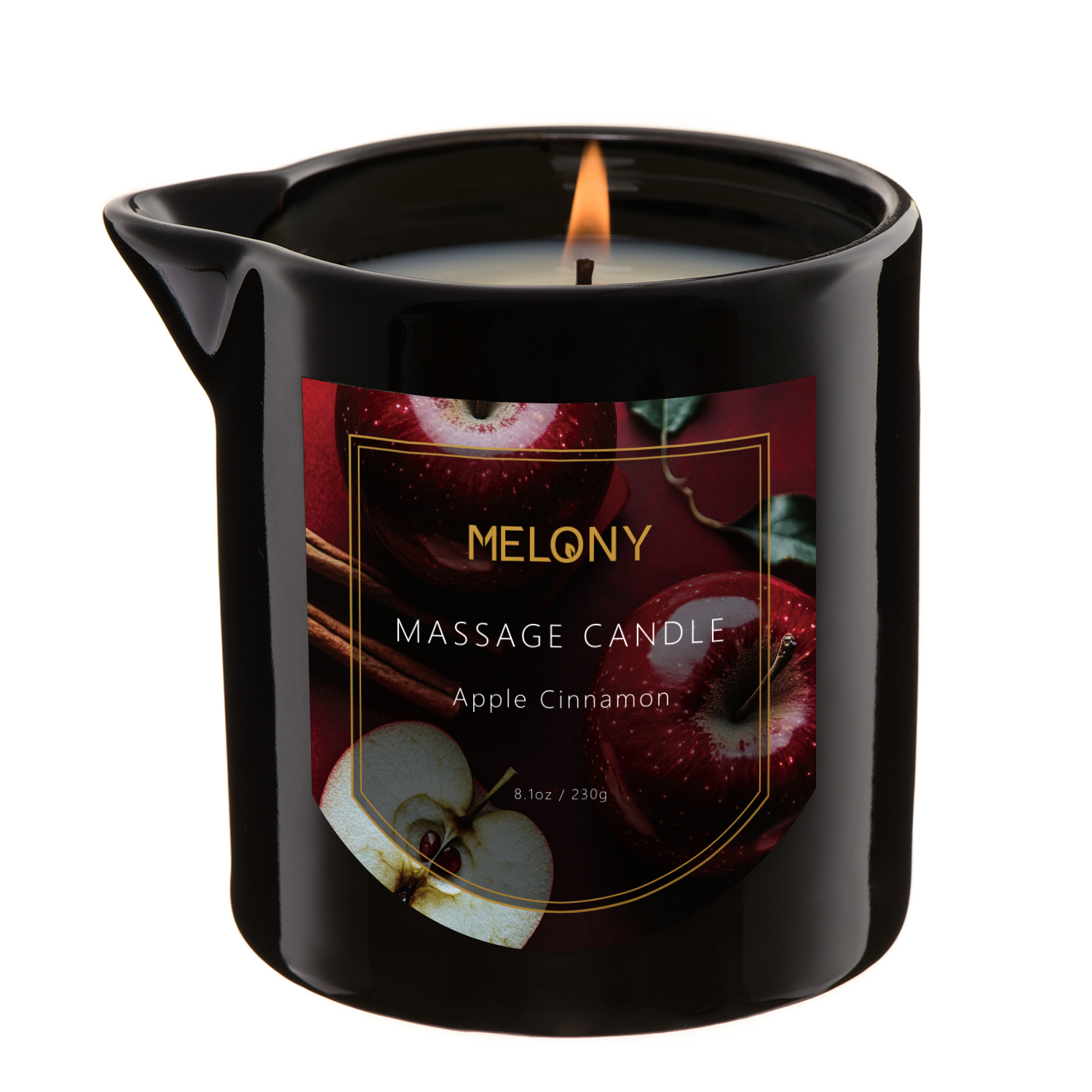 Apple Cinnamon | MELONY SOY MASSAGE CANDLE | 8.1OZ / 230G