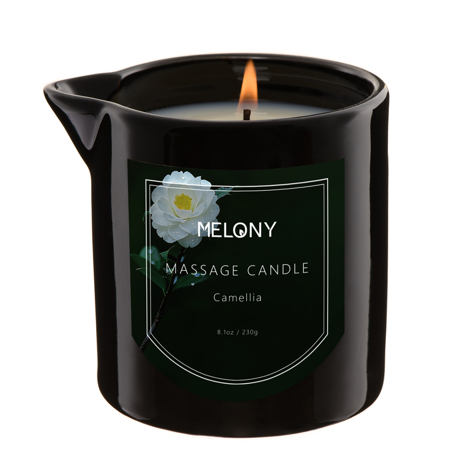 Camellia | MELONY SOY MASSAGE CANDLE | 8.1OZ / 230G