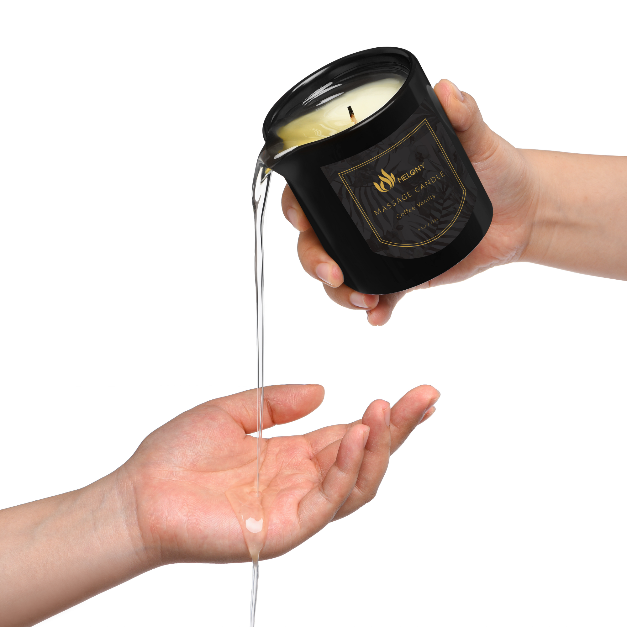 COFFEE VANILLA | MELONY SOY MASSAGE CANDLE | 8.1OZ / 230G