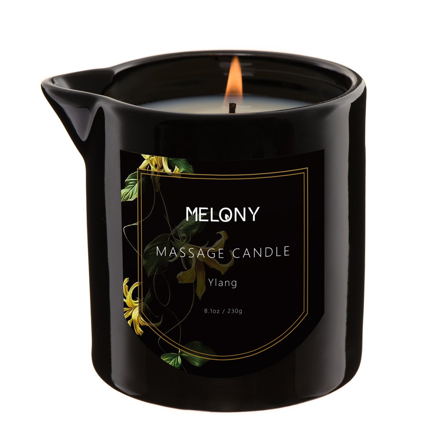 Ylang | MELONY SOY MASSAGE CANDLE ADD ESSENTIAL OIL | 8.1OZ / 230G 