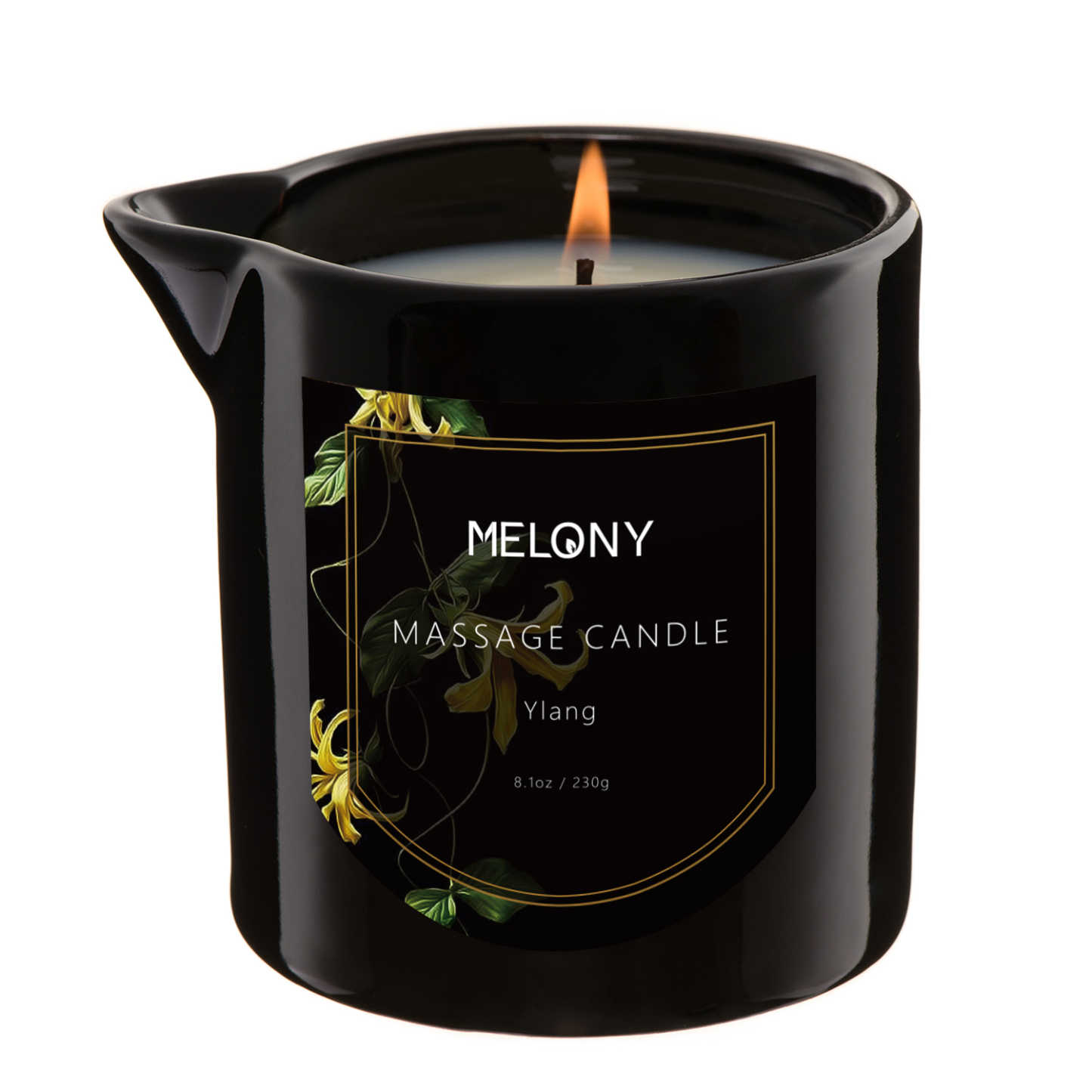 Ylang | MELONY SOY MASSAGE CANDLE ADD ESSENTIAL OIL | 8.1OZ / 230G 