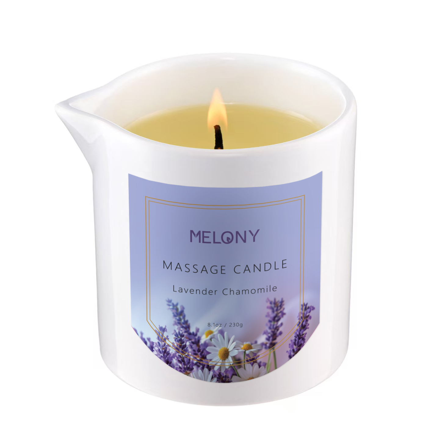 Lavender Chamomile | MELONY SOY MASSAGE CANDLE | 8.1OZ / 230G