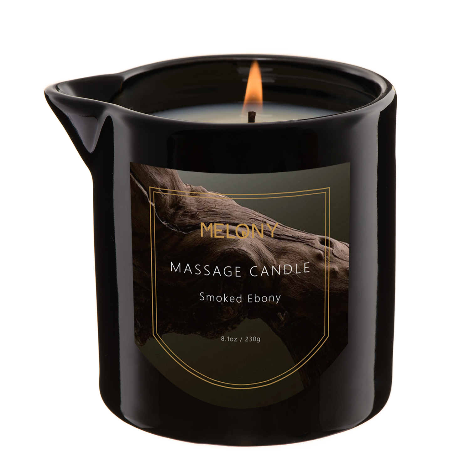 Smoked Ebony | MELONY SOY MASSAGE CANDLE | 8.1OZ / 230G