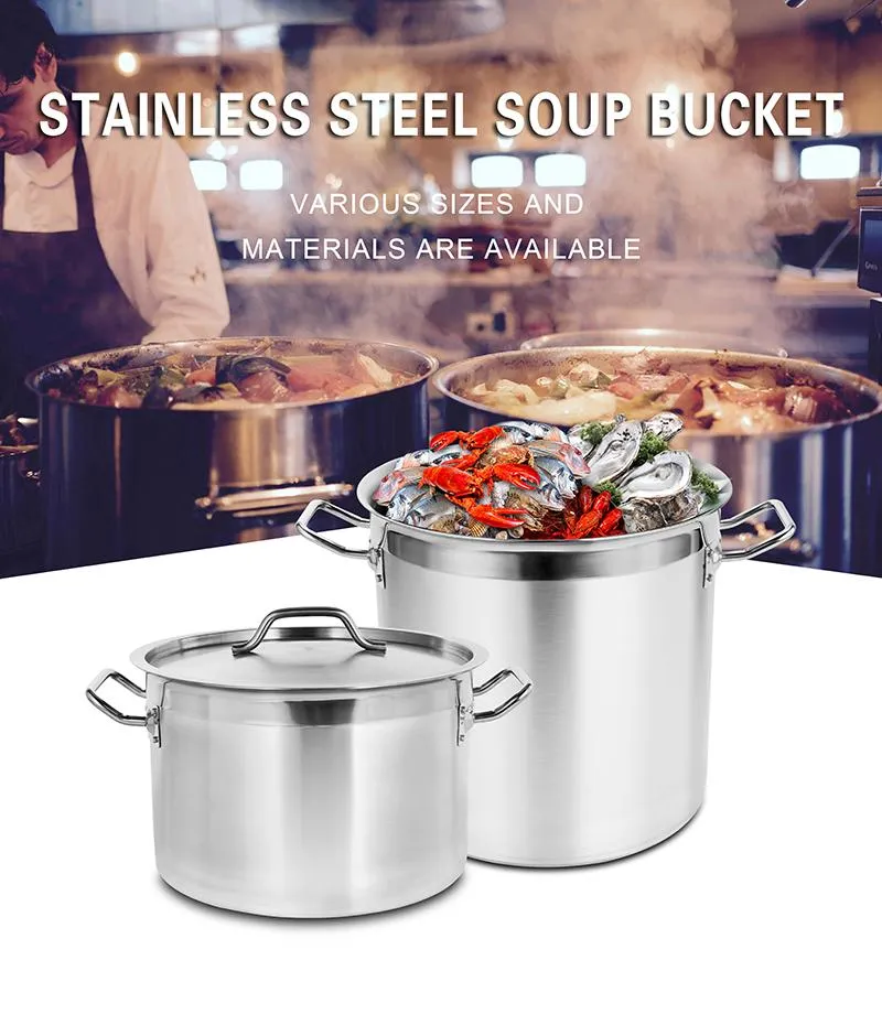Daosheng Metal Good Price Stock Pot Large Commercial Stainless Steel Water Pot
