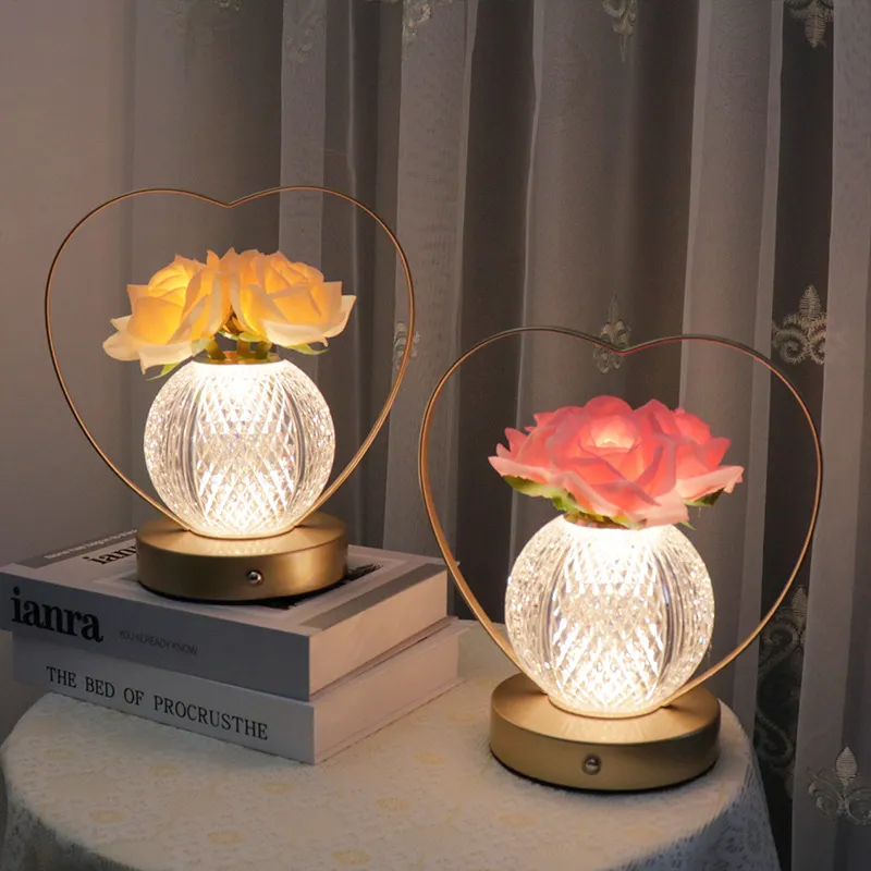 New Design Portable Metal Global Table Lamp Gift Desk Light Rechargeable Lamp