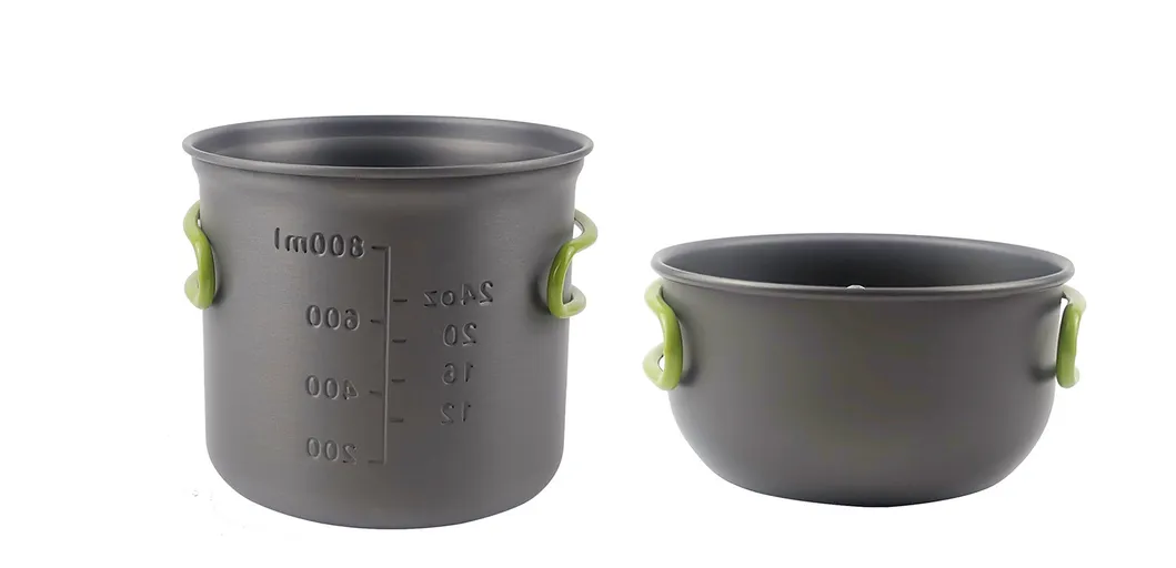 "Outdoor Camping Portable Barbecue Stove Cookware Set Multifunctional Storage Set Pot