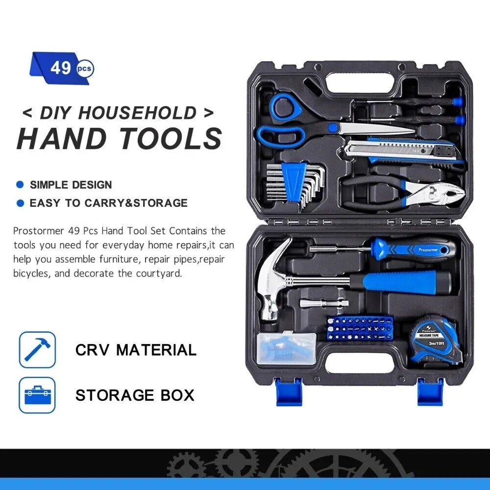 Household Tool Box 49Pcs Set Repair tools ferramentas