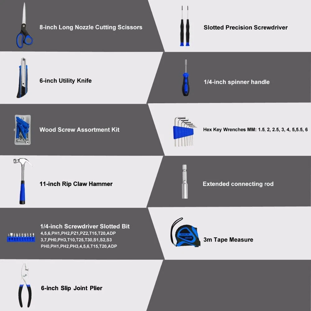 Household Tool Box 49Pcs Set Repair tools ferramentas