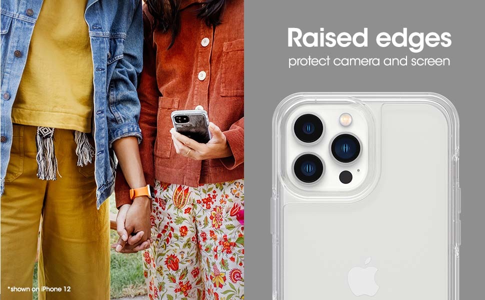 iPhone 13 (ONLY) Symmetry Series Case - CLEAR, ultra-sleek, wireless charging compatible, raised edges protect camera & screen