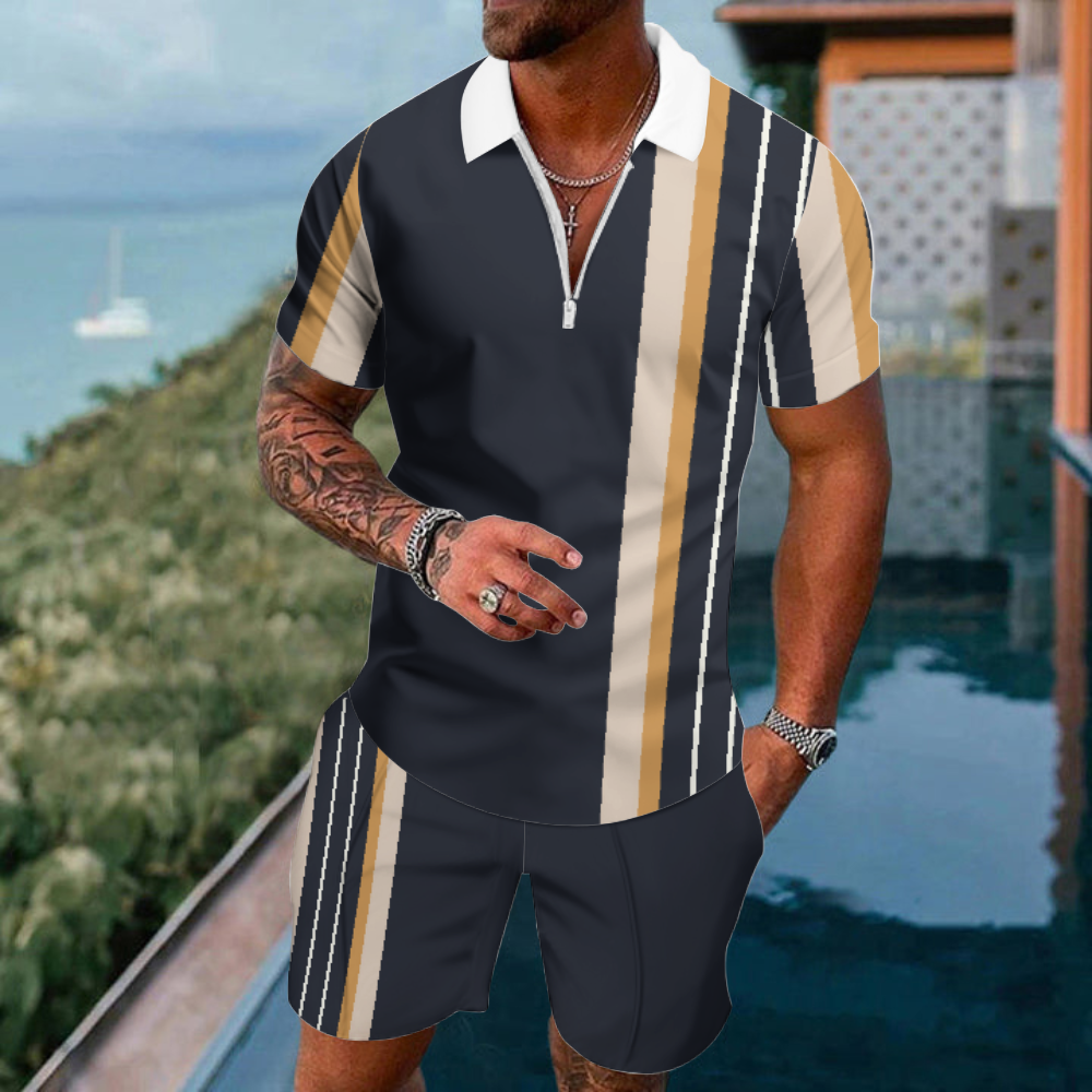 [Copy]Men's  Print Polo Set Polo Shirt