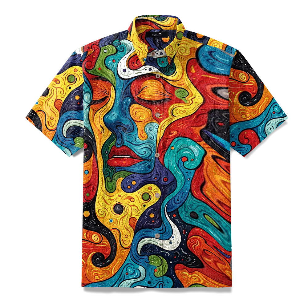 Artistic painting fashionable unique print shirt