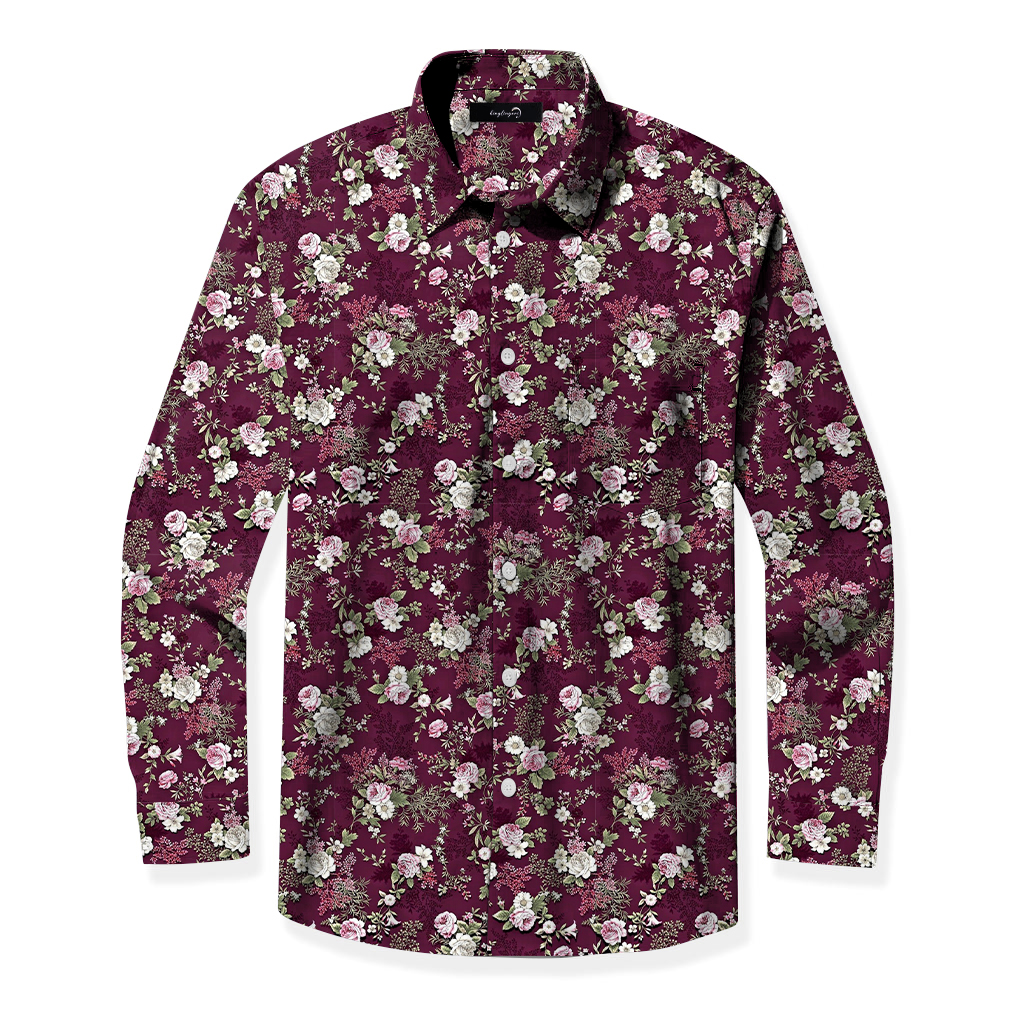 TomsloverBusiness Casual Chic Printed Shirt 100% cotton