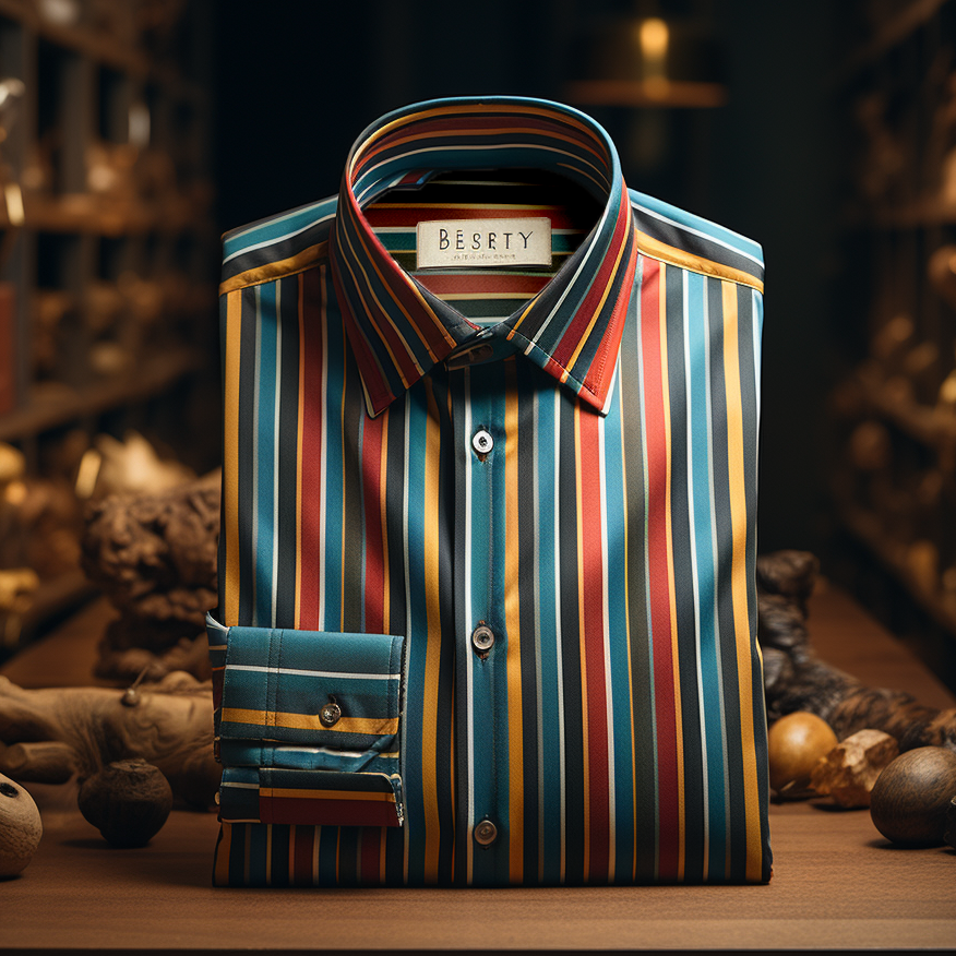 TomsloverMen's Business Casual Regular Fit Long Sleeve Print Shirt  