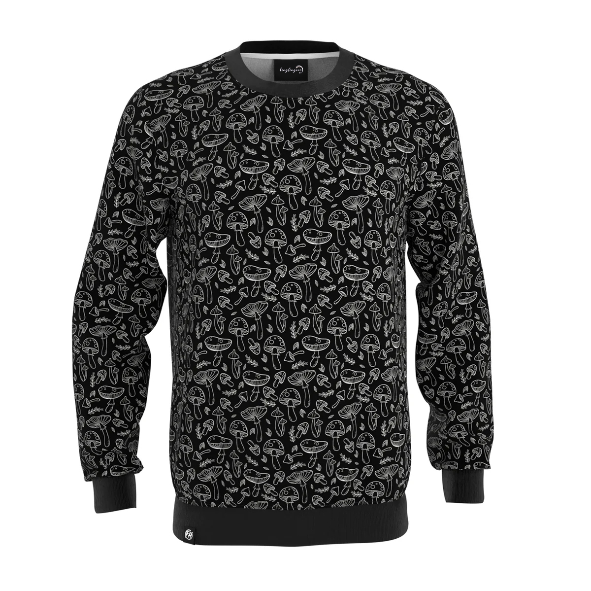 Print Sweatshirt Round Neck Pullover Men