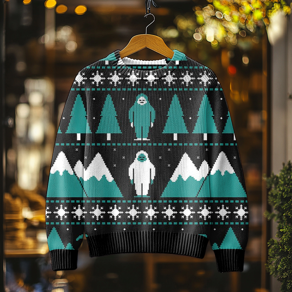 Christmas Fun Men's Crew Neck Pullover Sweater