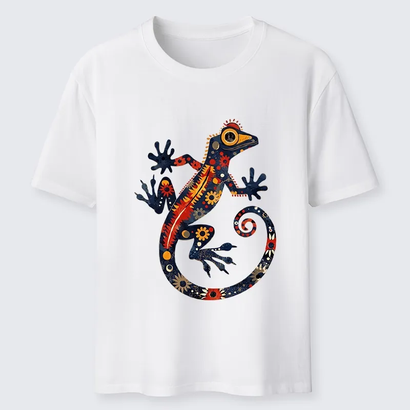 Men's casual short-sleeved pullover  Printed Tee shirt