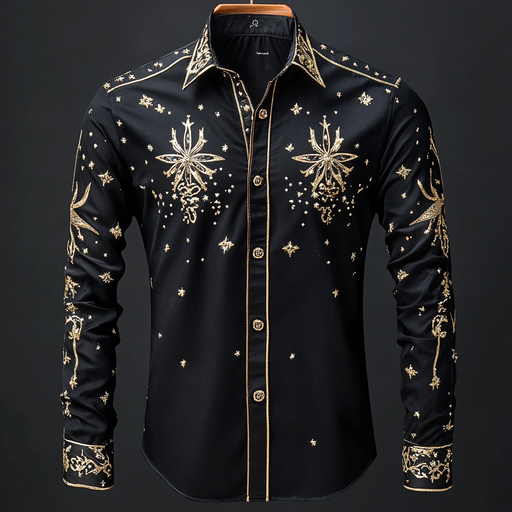 Royal Elegant Symmetrical Print Design Shirt