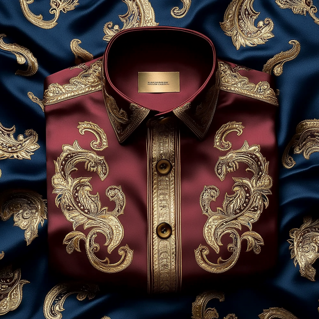 Barocco Shirt Men's Long Sleeve Shirts 