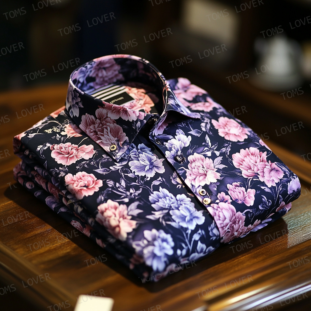 Men's casual Floral print shirt
