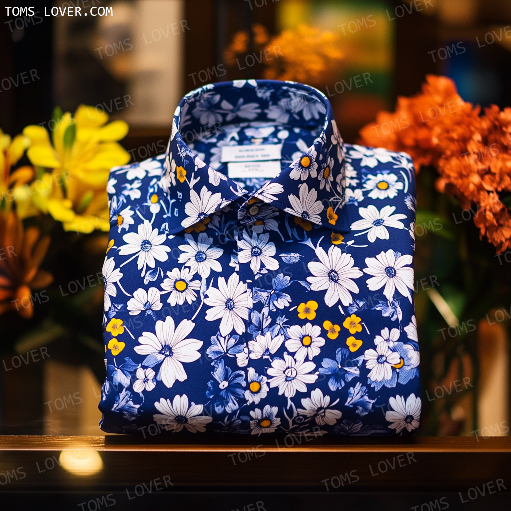 Men's Printed Shirt Floral Series Shirt