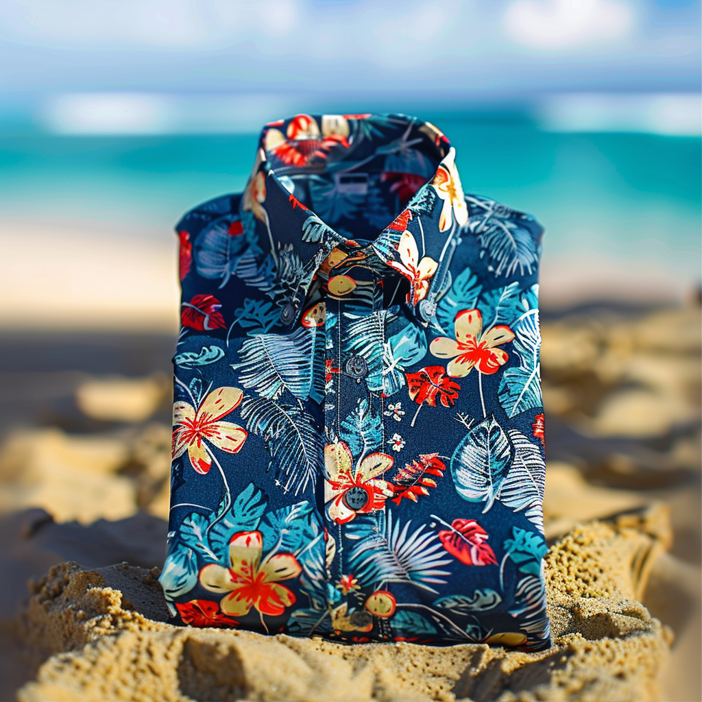 Tomslover  Tropical Print Hawaiian Shirts