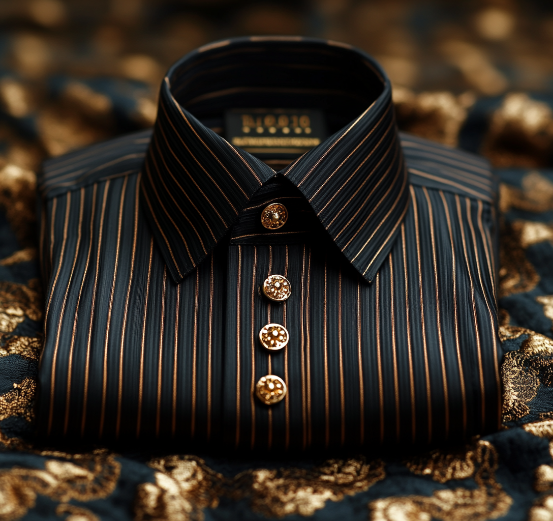 TomsloverLuxe casual striped print men's shirt