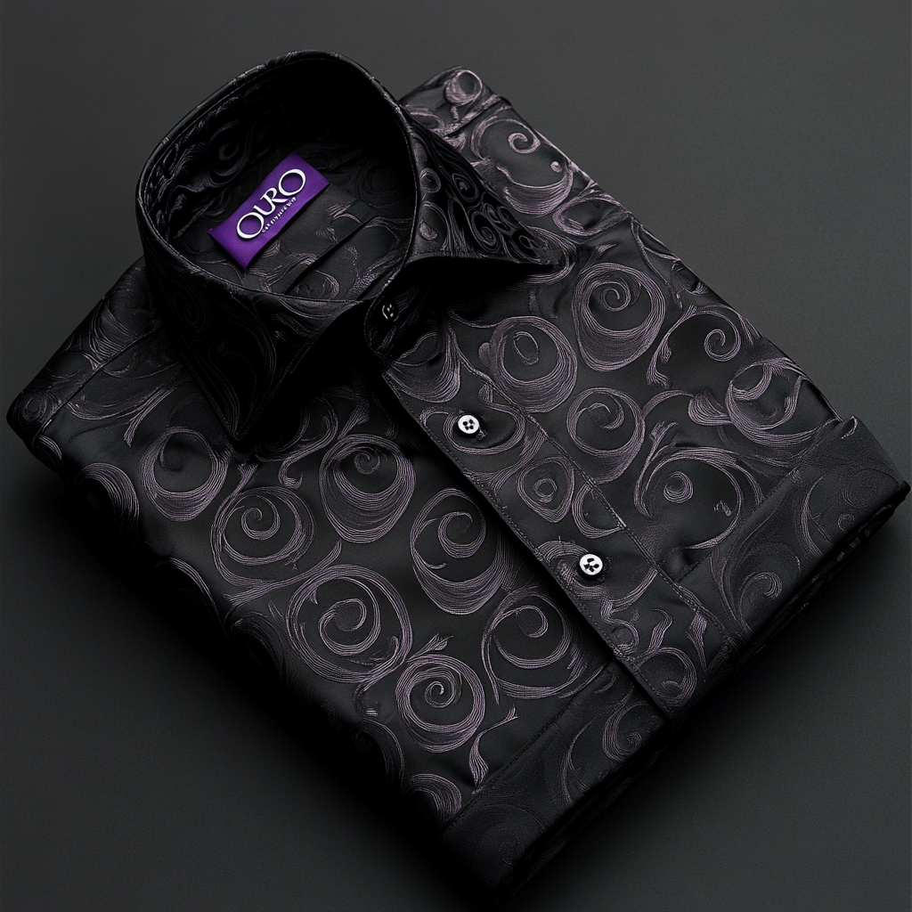 Men's Luxury Spiral Long Sleeve Shirt