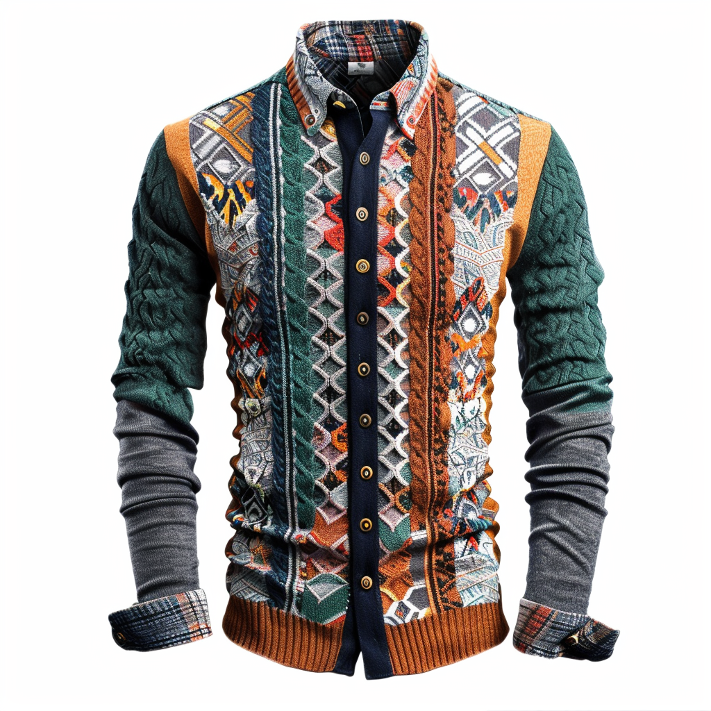 Men's Printed Shirt Woven Pattern