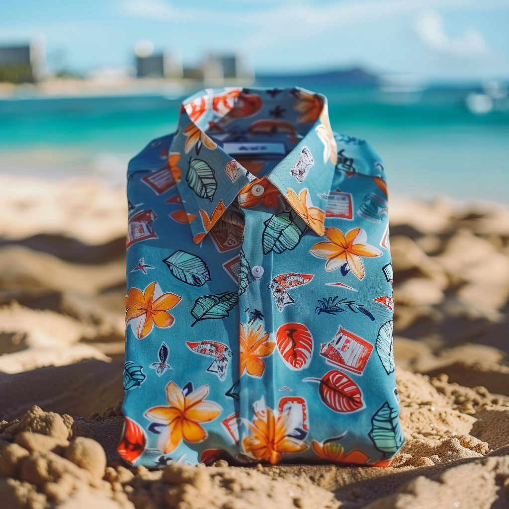 Tomslover  Tropical Print Hawaiian Shirts