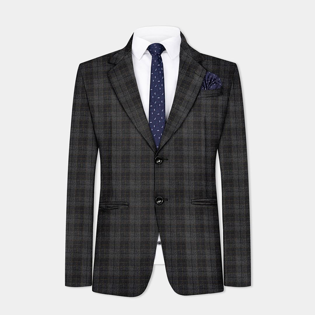 TomsloverMen's Casual Blazer Jacket Blazer Regular Fit  Single Breasted One-button 