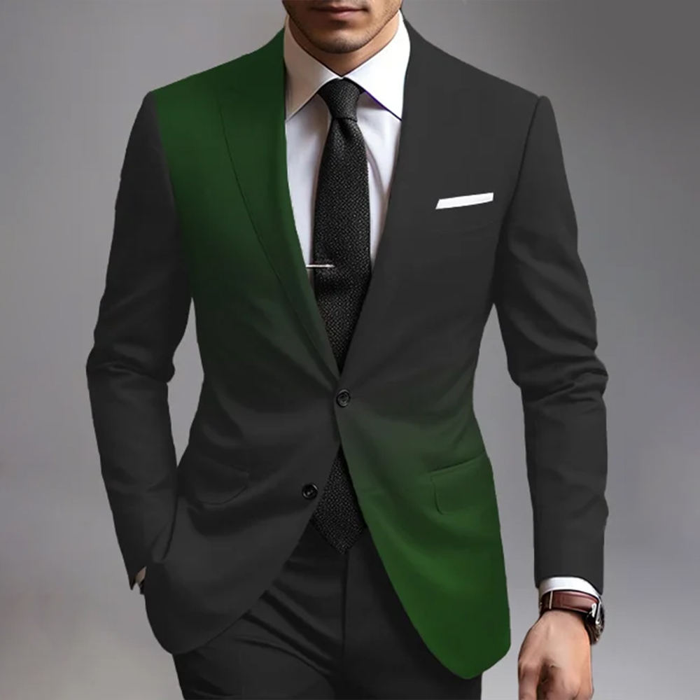 Unique design single button blazer jacket