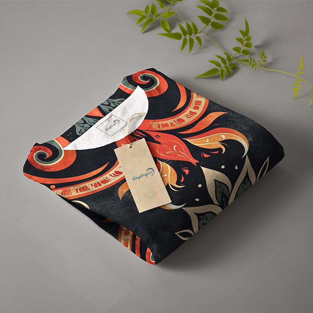 TomsloverMen's casual short-sleeved pullover Printed Tee shirt