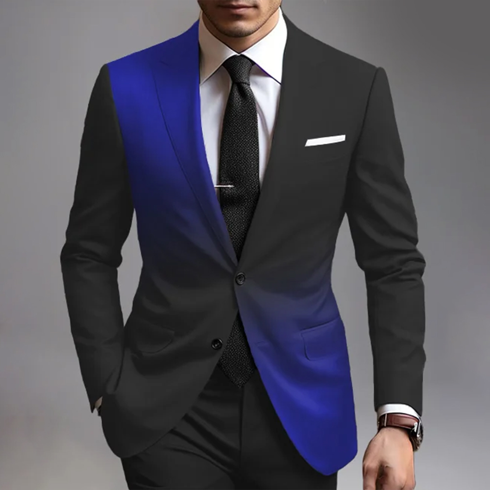 Unique design single button blazer jacket