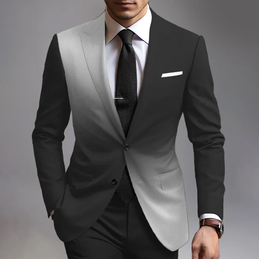 Unique design single button blazer jacket