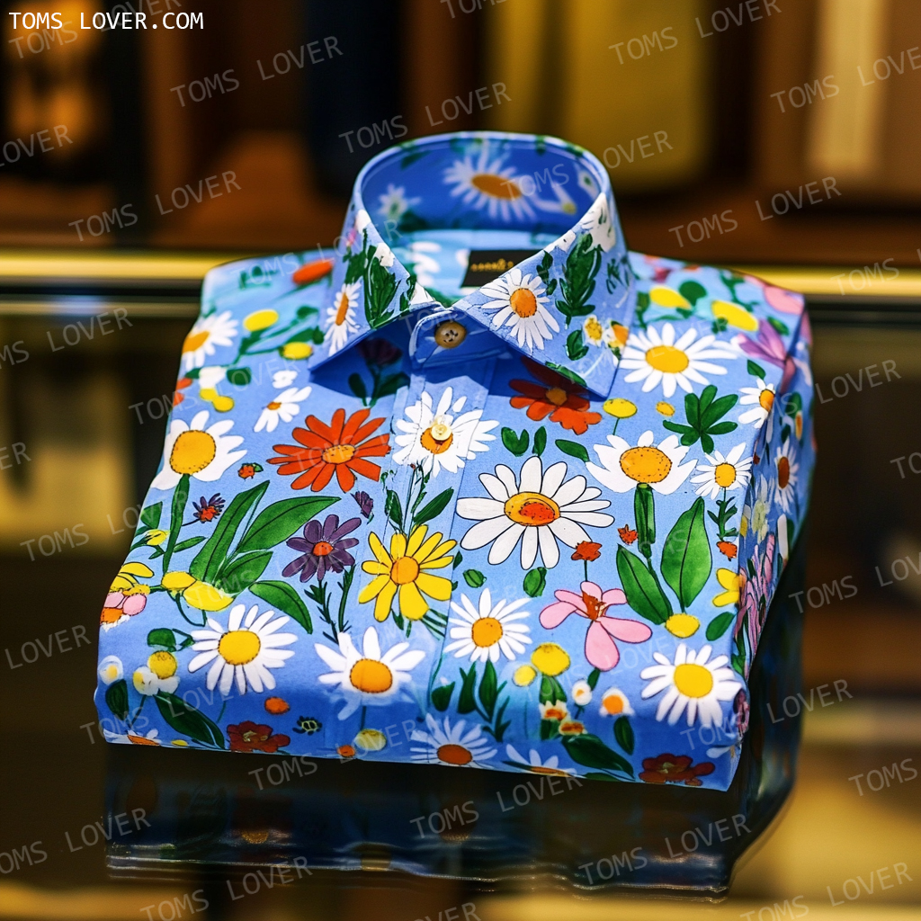 Men's Printed Shirt Floral Series Shirt
