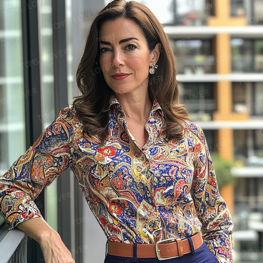 Women's Business Casual Cotton Long Sleeve Shirt