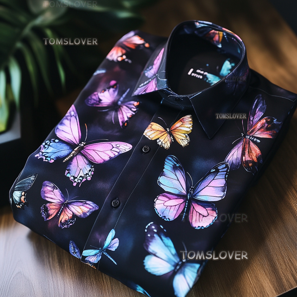 Waves men's shirt with wave pattern