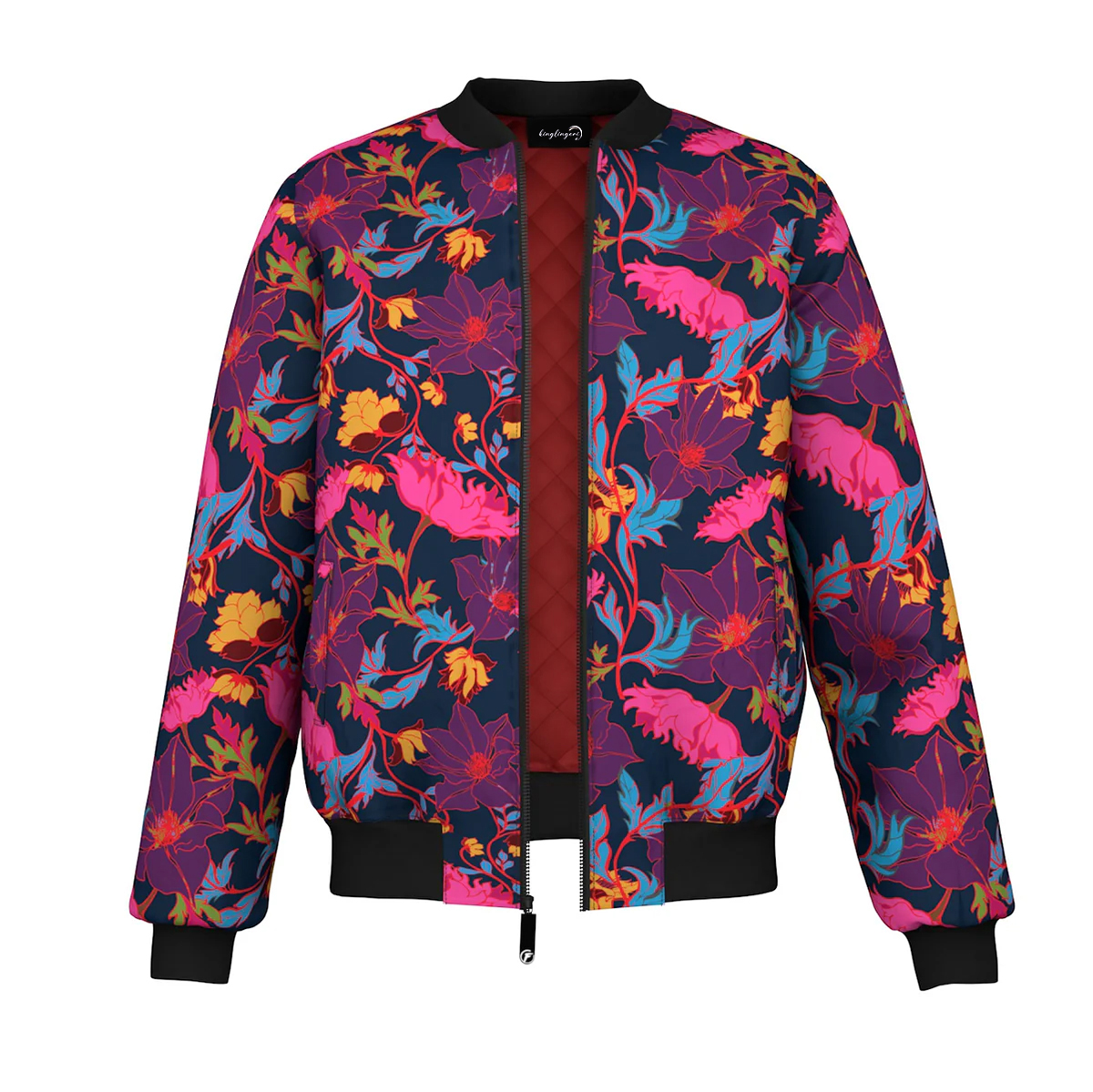 Men's Fashion Printed Zipper Jacket