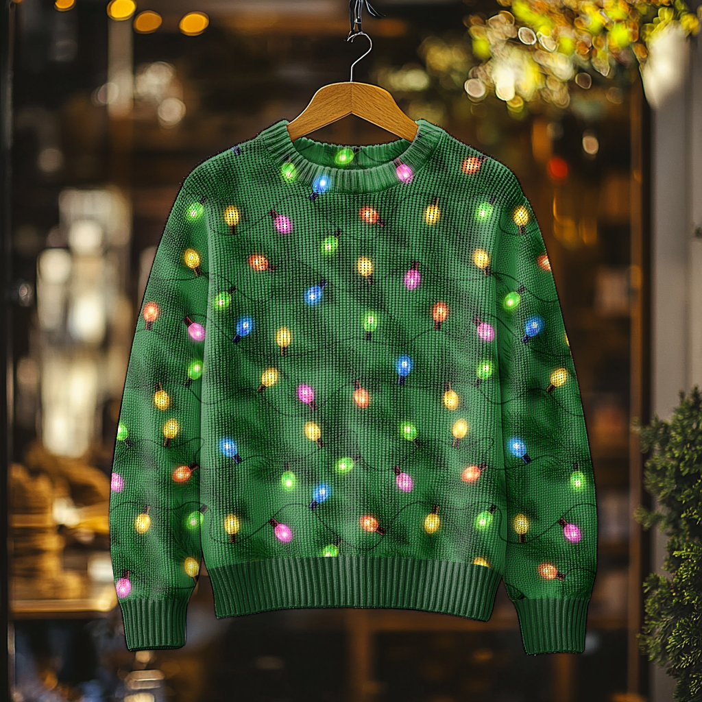 Christmas Fun Men's Crew Neck Pullover Sweater